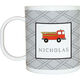 Firetruck 4-Piece Dinnerware Set Image 4 of 5